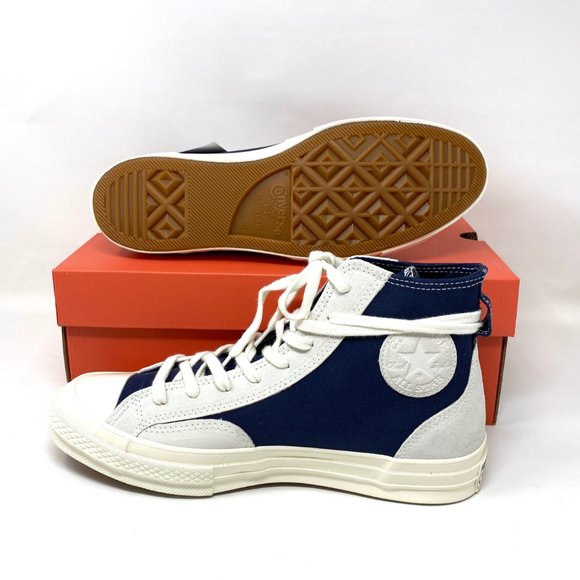 đź’–MEGA SALEđź’–Converse Men 8.5 168604C Chuck 70 Limited Navy White Sneakers - Picture 3 of 10